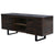 Rustica 160cm ETU Entertainment TV Unit Solid Pine Wood 2 Door Black