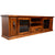 Umber ETU Entertainment TV Unit 220cm 2 Door 1 Drawer Pine Wood - Dark Brown