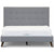 Volga Queen Bed Platform Frame Fabric Upholstered Mattress Base - Grey