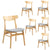 Cusco 7pc Set Dining Set 150 - 190cm Extendable Table 6 Chair Scandinavian Style