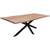 Lantana 7pc 180cm Dining Table 6 Black Arched Back Chair Set Live Edge Acacia