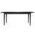 Claire Dining Table 180cm Solid Oak Wood Home Dinner Furniture - Black