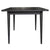 Claire Dining Table 180cm Solid Oak Wood Home Dinner Furniture - Black