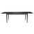 Claire Dining Table Extendable 170-230cm Solid Oak Wood Furniture - Black