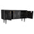 Claire Sideboard Buffet Table 160cm 3 Door Solid Oak Timber Wood - Black