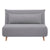 Audrey 2 Seater Sofa Futon Bed Love Seat Fabric Lounge Couch - Grey