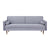 Livia 3 Seater Sofa Bed Fabric Uplholstered Lounge Couch - Gey