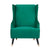 Sylvia Accent Sofa Arm Chair Fabric Uplholstered Lounge Couch - Green