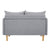 Sinatra 2 Seater Fabric Sofa Lounge Couch Grey