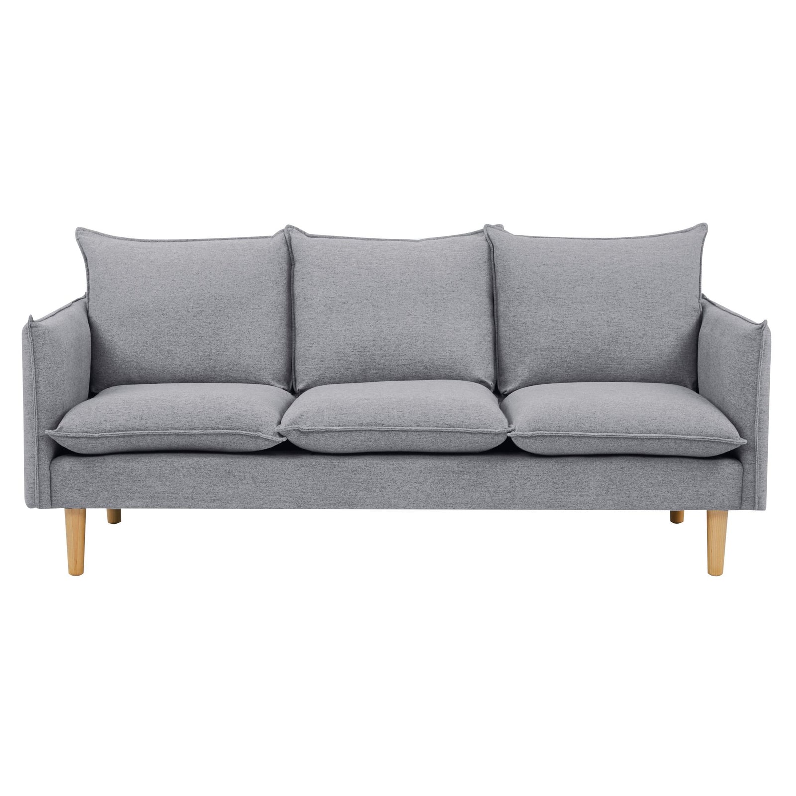 Sinatra 3 Seater Fabric Sofa Lounge Couch Grey