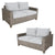 Sophy 2+2 Seater Wicker Rattan Outdoor Sofa Chair Lounge Set