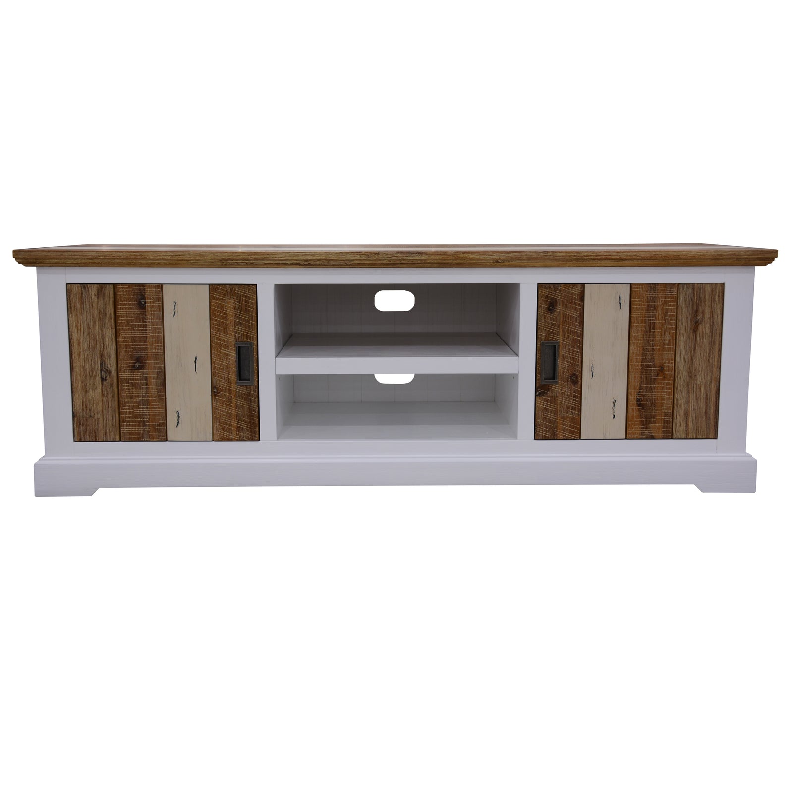 Orville ETU Entertainment TV Unit 180cm 2 Door Solid Acacia Timber - Multi Color