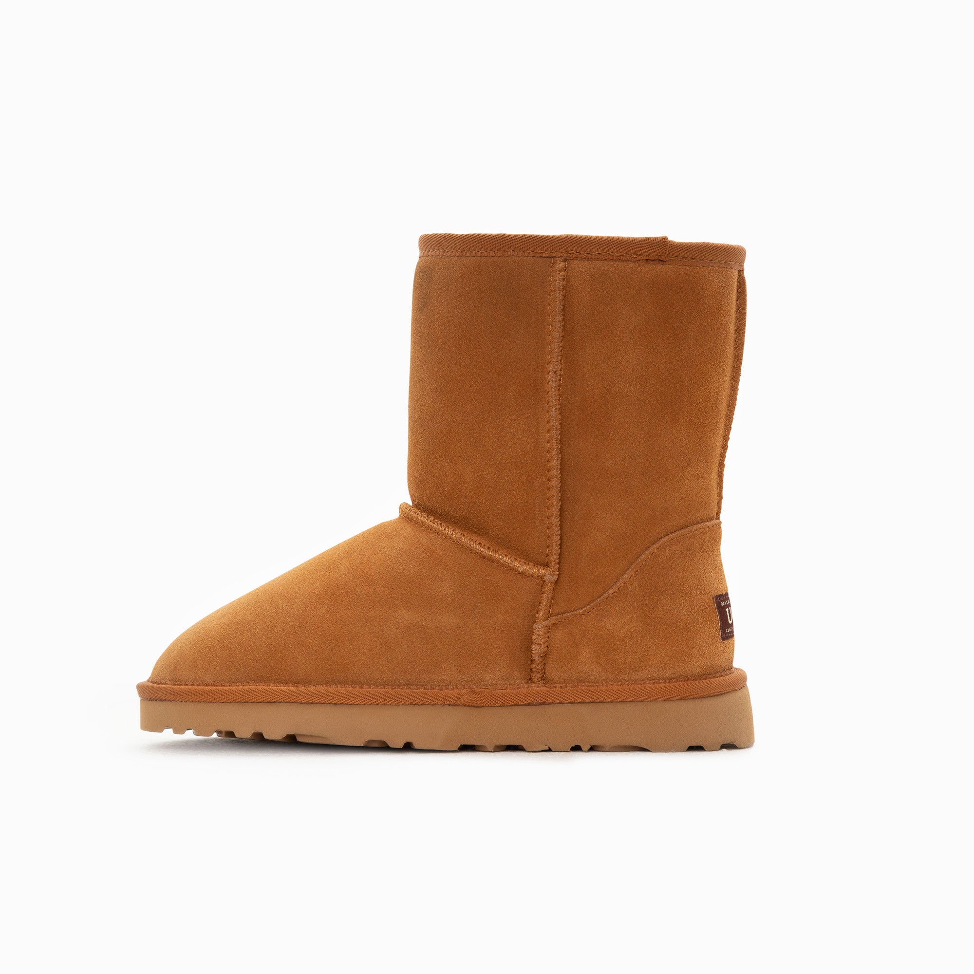 Ugg Boots Genuine Australian Sheepskin Unisex Short Classic Suede (Chestnut, EU37)