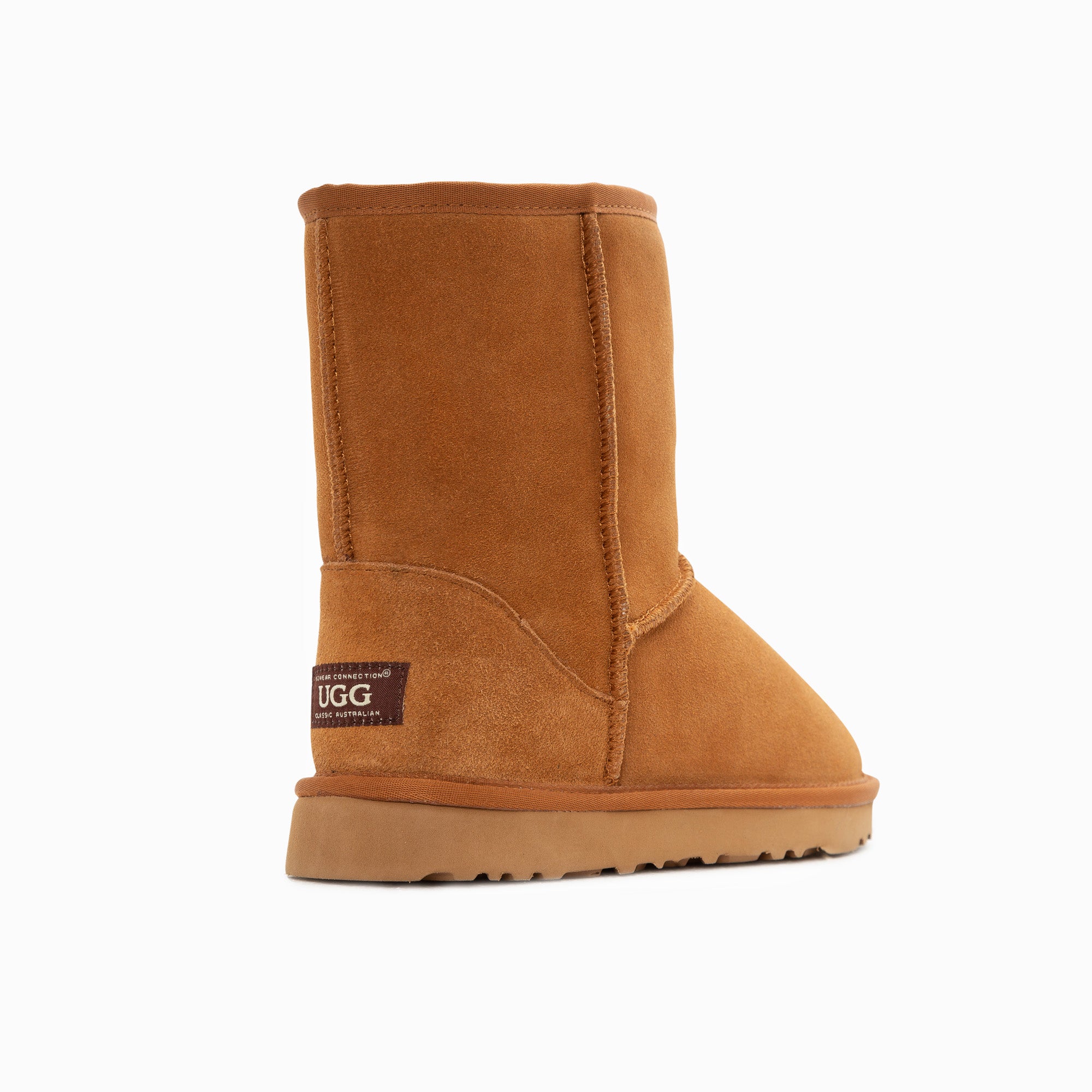 Ugg Boots Genuine Australian Sheepskin Unisex Short Classic Suede (Chestnut, EU40)