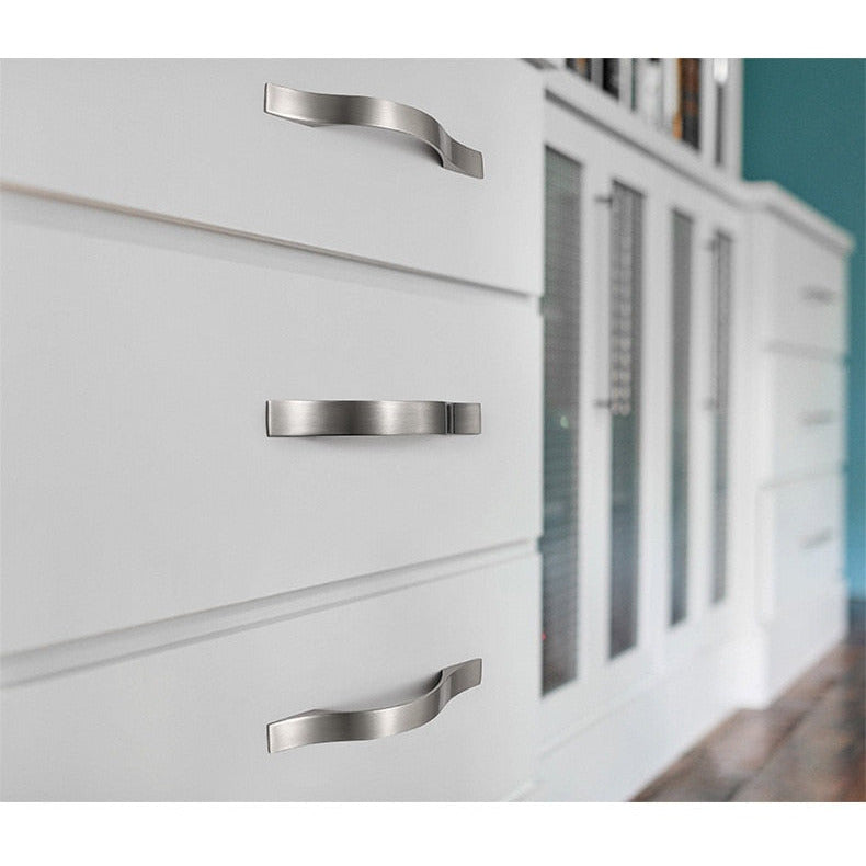 128mm Brushed Silver Furniture Kitchen Bathroom Cabinet Handles Drawer Bar Handle Pull Knob