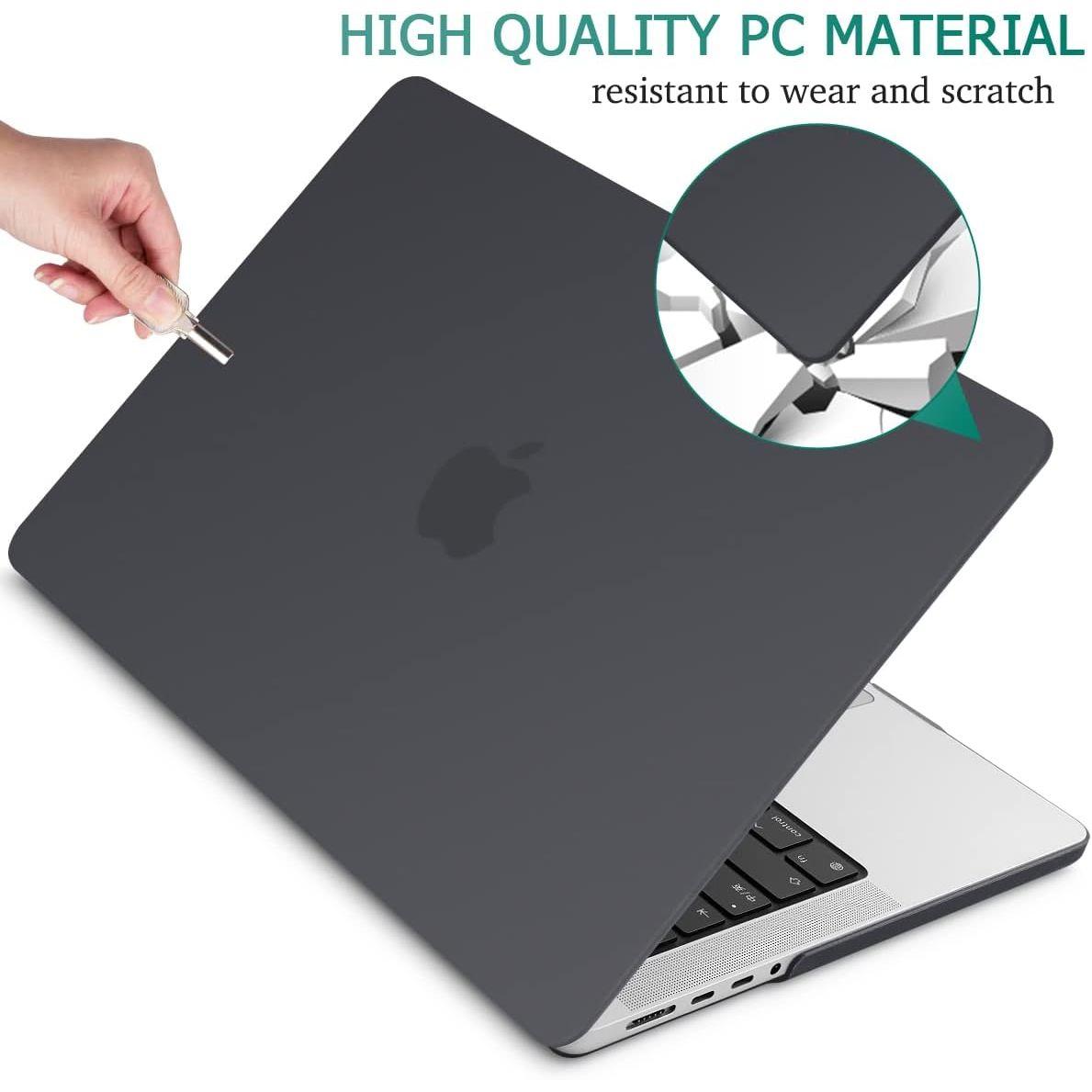 Suitable for MacBook Pro 14 Max Inch Case 2023 2022 2021 M2 A2779 M1 A2442 Hardshell Case Keyboard Cover Black