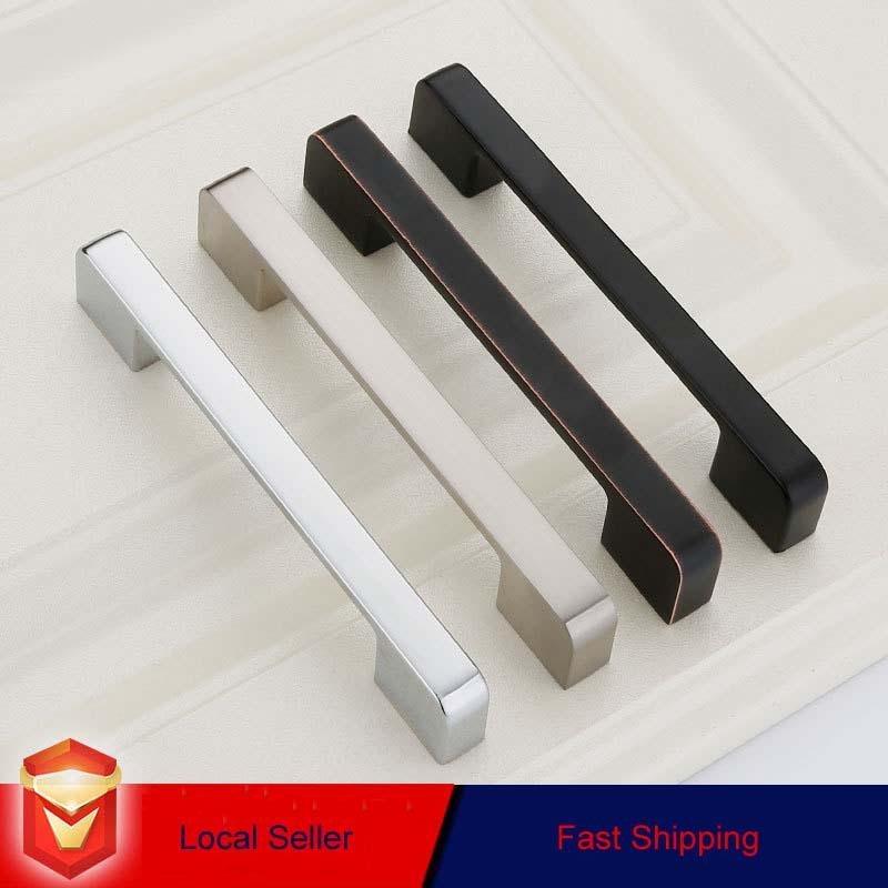 Zinc Kitchen Cabinet Handles Drawer Bar Handle Pull black color hole to hole size 160mm