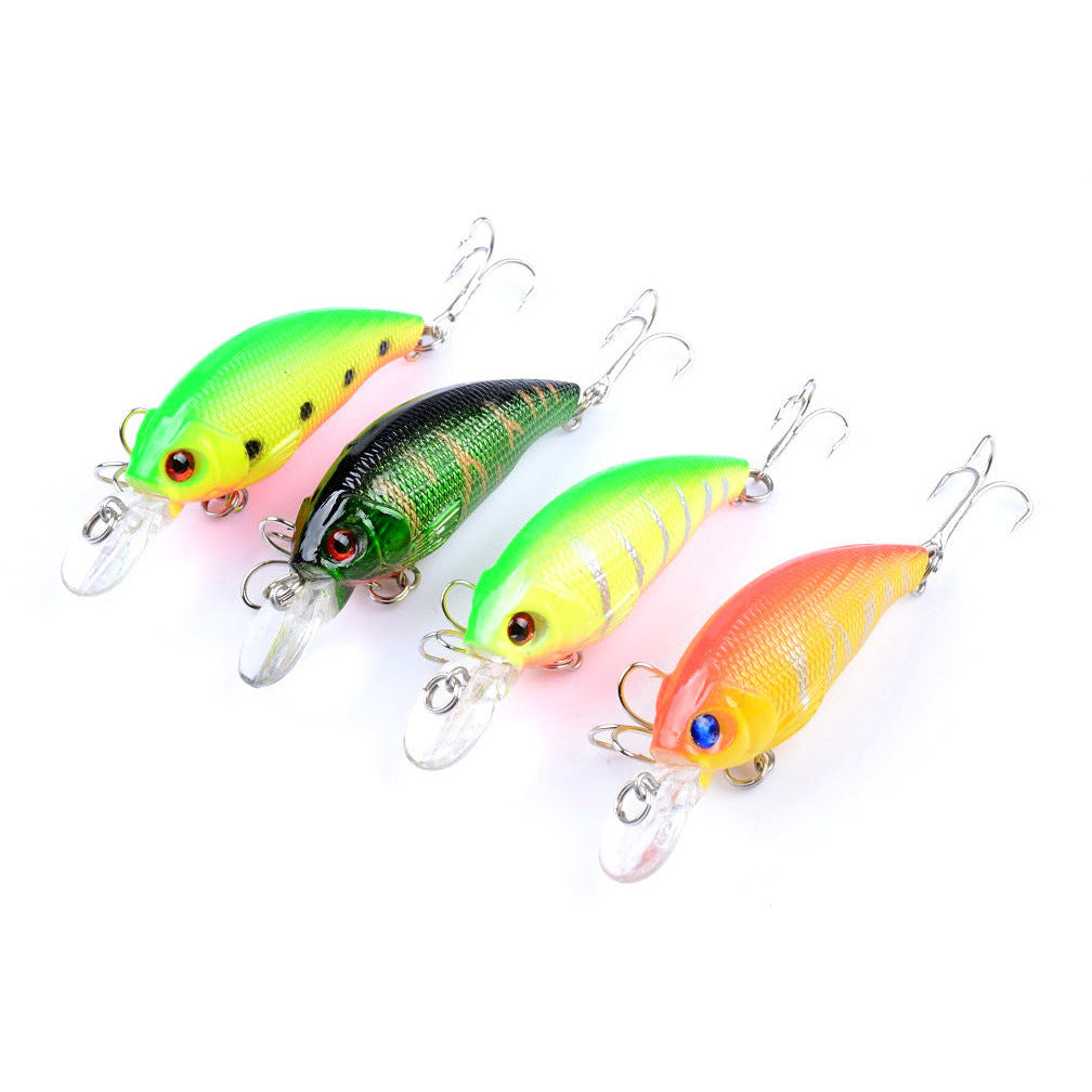 4x 7.5cm Popper Crank Bait Fishing Lure Lures Surface Tackle Saltwater