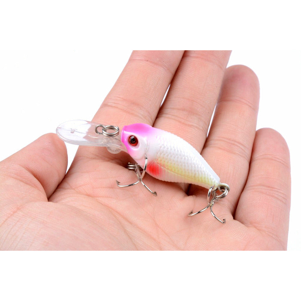 6x 6cm Popper Crank Bait Fishing Lure Lures Surface Tackle Saltwater