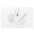 Toilet Brush Holder Wall Mount Rustproof Frosted Glass for Bathroom