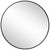 Slim Design 50CM Black Bathroom, Living Room, Hallway Mirror Round Mirror Wall Decor Metal Frame