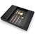 16-Piece Stainless Steel Gold Color Set, Knife Fork Spoon Flatware Set Cutlery Set