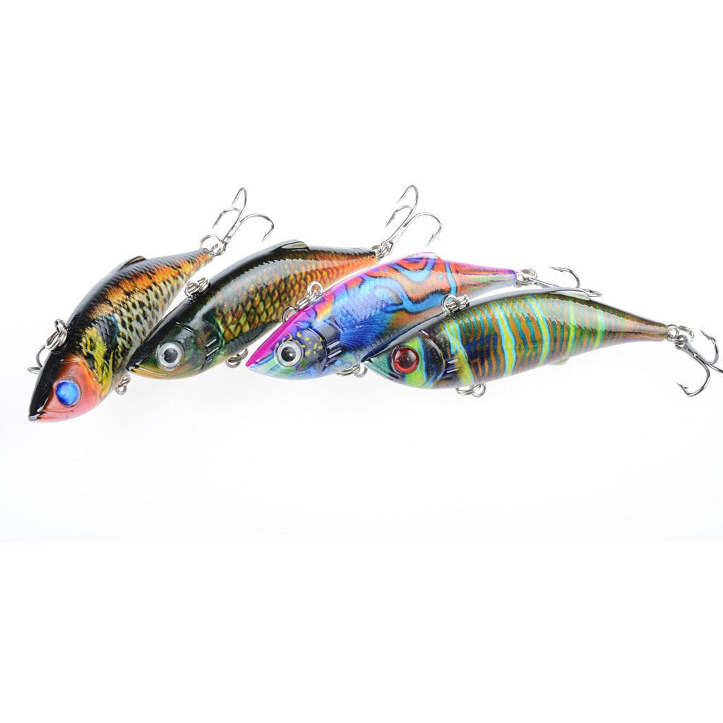 4x 8cm Vib Bait Fishing Lure Lures Hook Tackle Saltwater