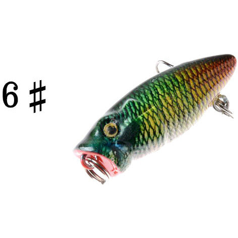 6X 3.5cm Popper Poppers Fishing Lure Lures Surface Tackle Fresh Saltwater