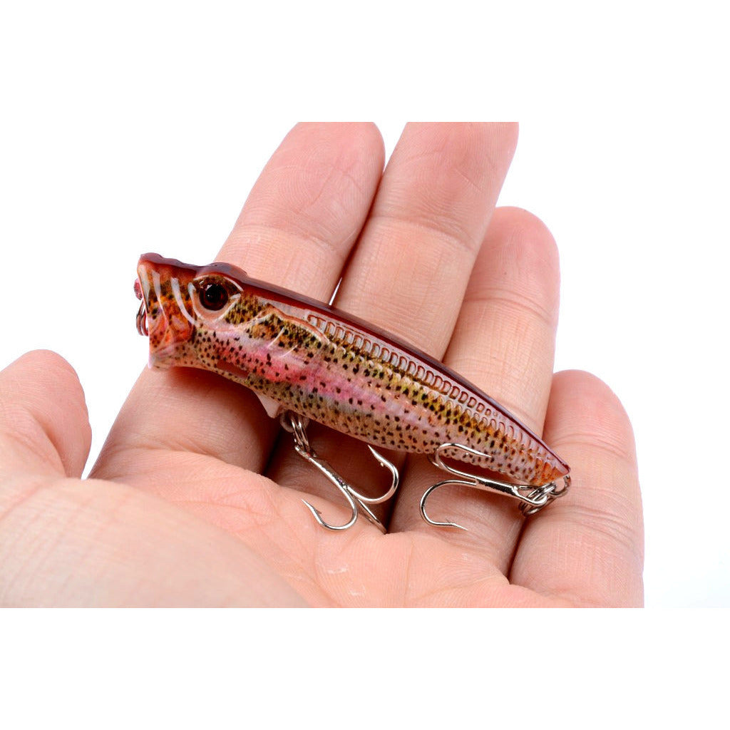 4X 6.5cm Popper Poppers Fishing Lure Lures Surface Tackle Fresh Saltwater