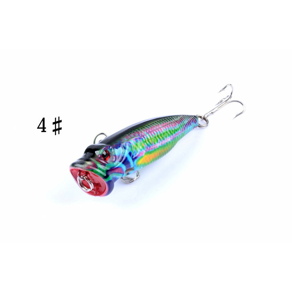 4X 6.5cm Popper Poppers Fishing Lure Lures Surface Tackle Fresh Saltwater