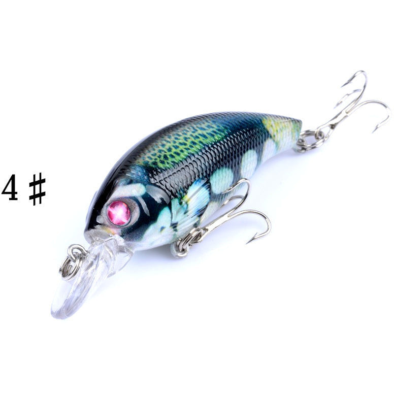 4x 7.5cm Popper Crank Bait Fishing Lure Lures Surface Tackle Saltwater