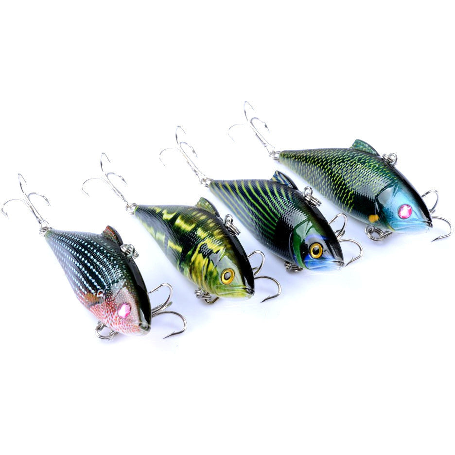 4x 8.5cm Vib Bait Fishing Lure Lures Hook Tackle Saltwater
