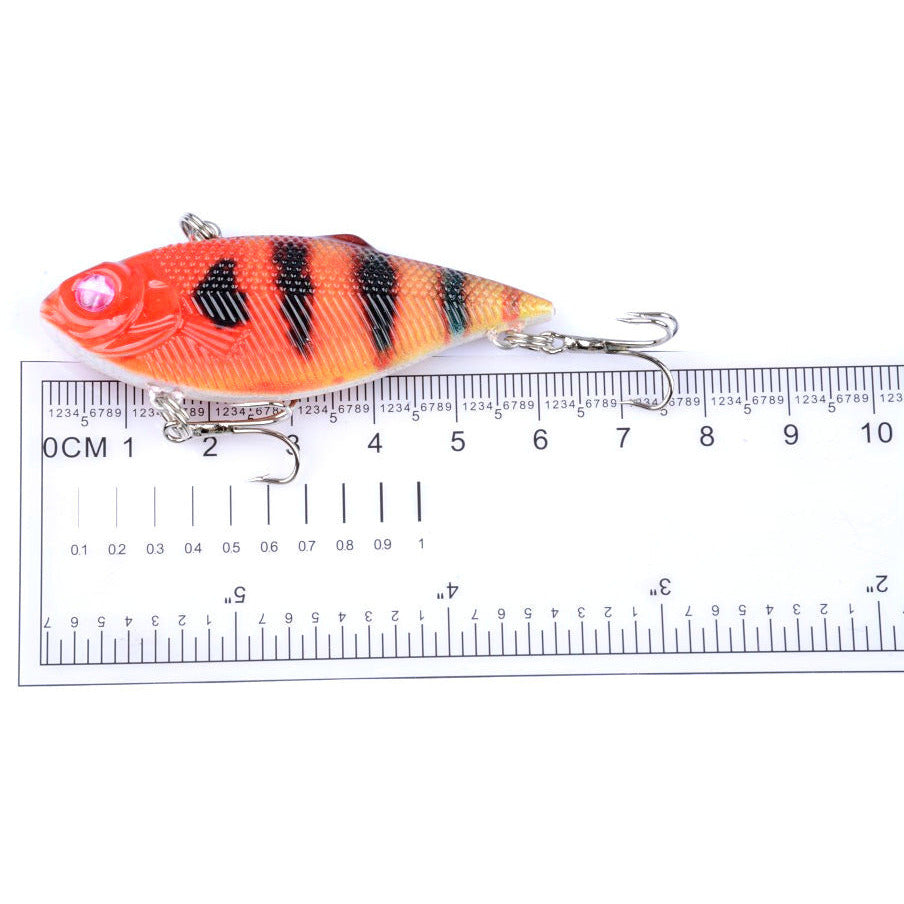 6x 6.5cm Vib Bait Fishing Lure Lures Hook Tackle Saltwater