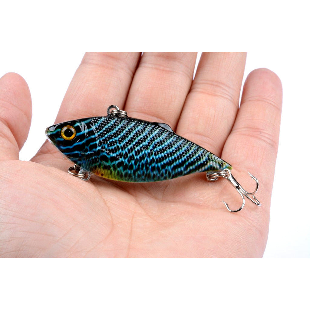 6x 6.5cm Vib Bait Fishing Lure Lures Hook Tackle Saltwater