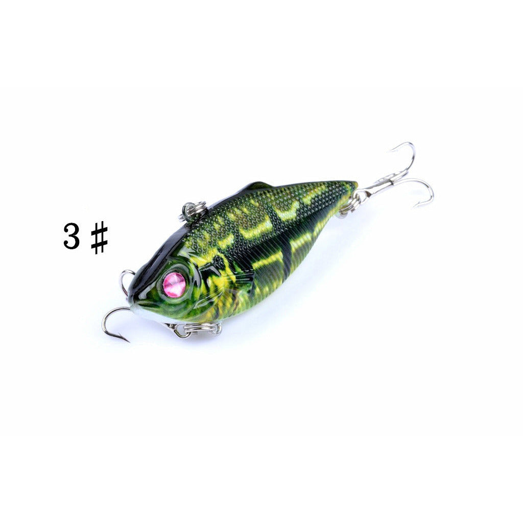 6x 6.5cm Vib Bait Fishing Lure Lures Hook Tackle Saltwater