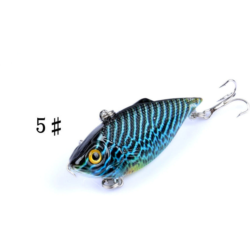 6x 6.5cm Vib Bait Fishing Lure Lures Hook Tackle Saltwater