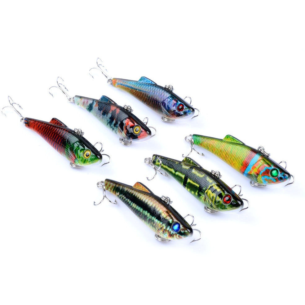 6x 7cm Vib Bait Fishing Lure Lures Hook Tackle Saltwater