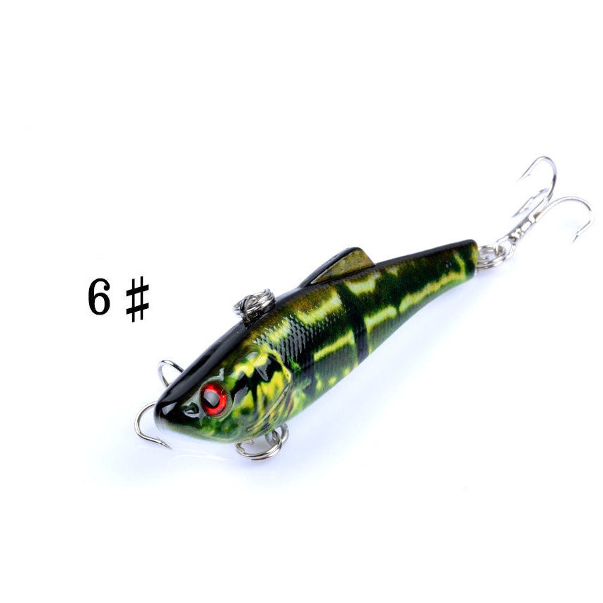 6x 7cm Vib Bait Fishing Lure Lures Hook Tackle Saltwater