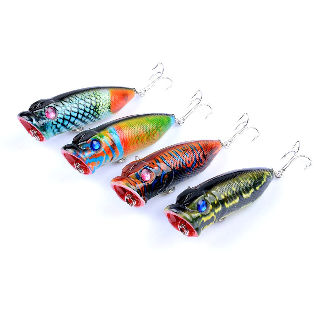 4X 6.5cm Popper Poppers Fishing Lure Lures Surface Tackle Saltwater