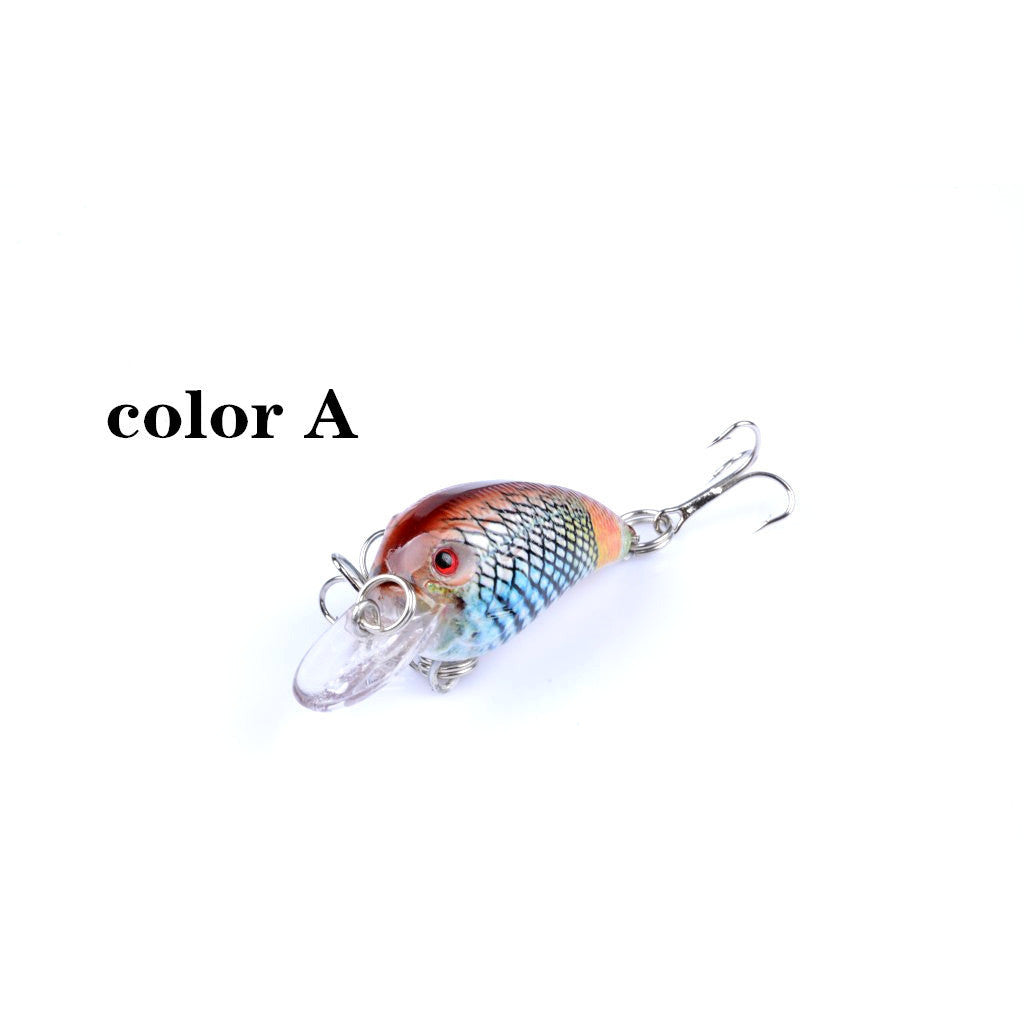 5x 4.5cm Popper Crank Bait Fishing Lure Lures Surface Tackle Saltwater