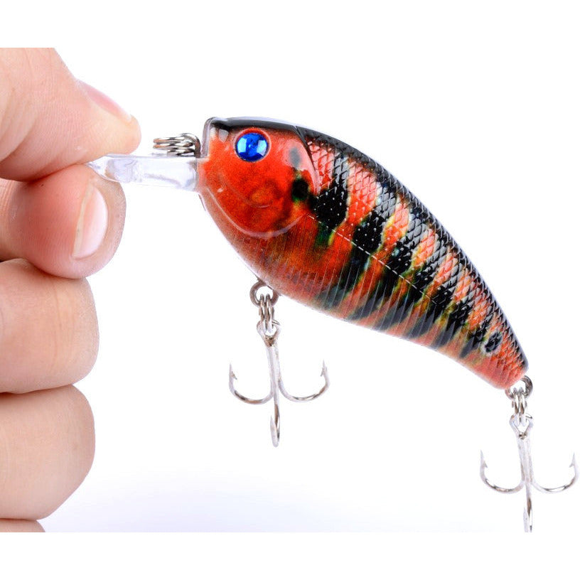 5x 7cm Popper Crank Bait Fishing Lure Lures Surface Tackle Saltwater