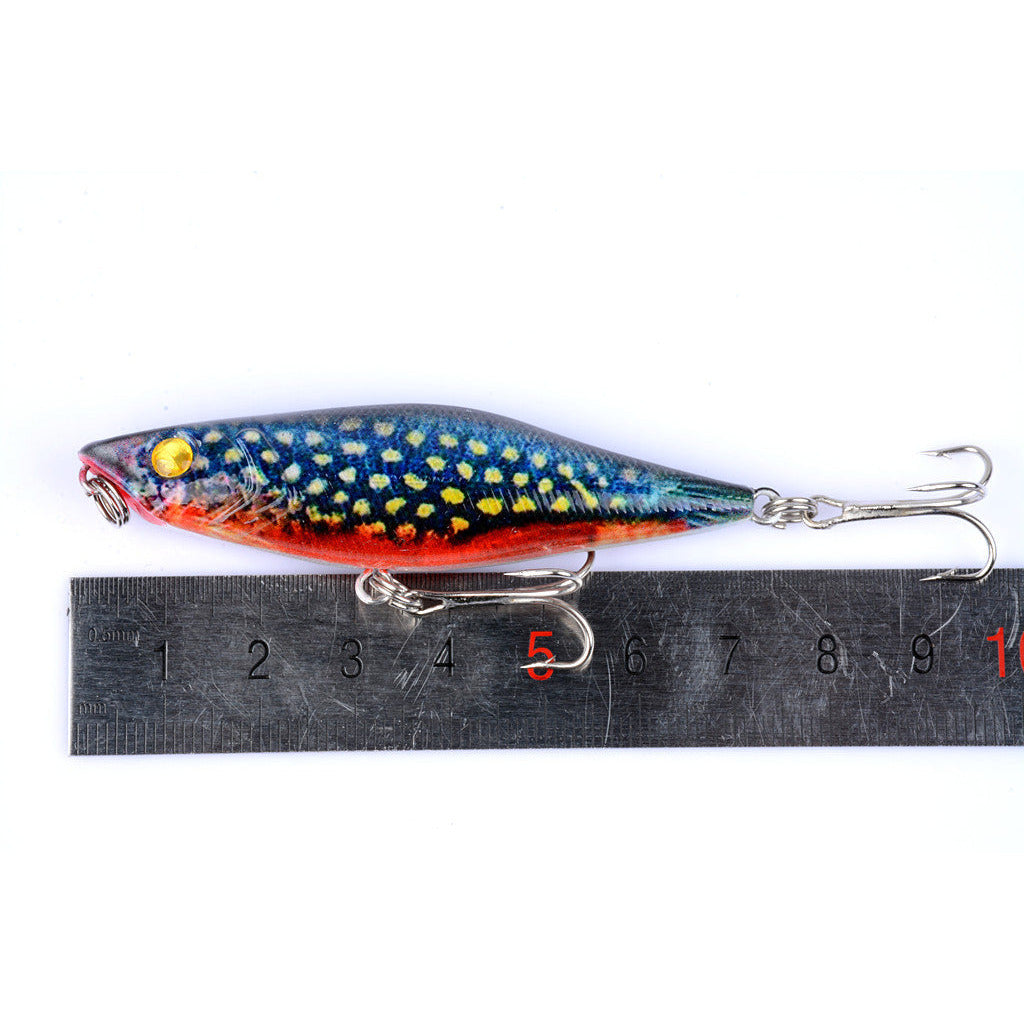 5X 7.5cm Popper Poppers Fishing Lure Lures Surface Tackle Fresh Saltwater