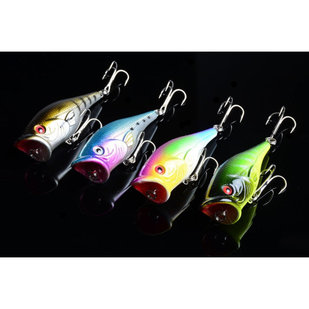 4X 6.5cm Popper Poppers Fishing Lure Lures Surface Tackle Fresh Saltwater