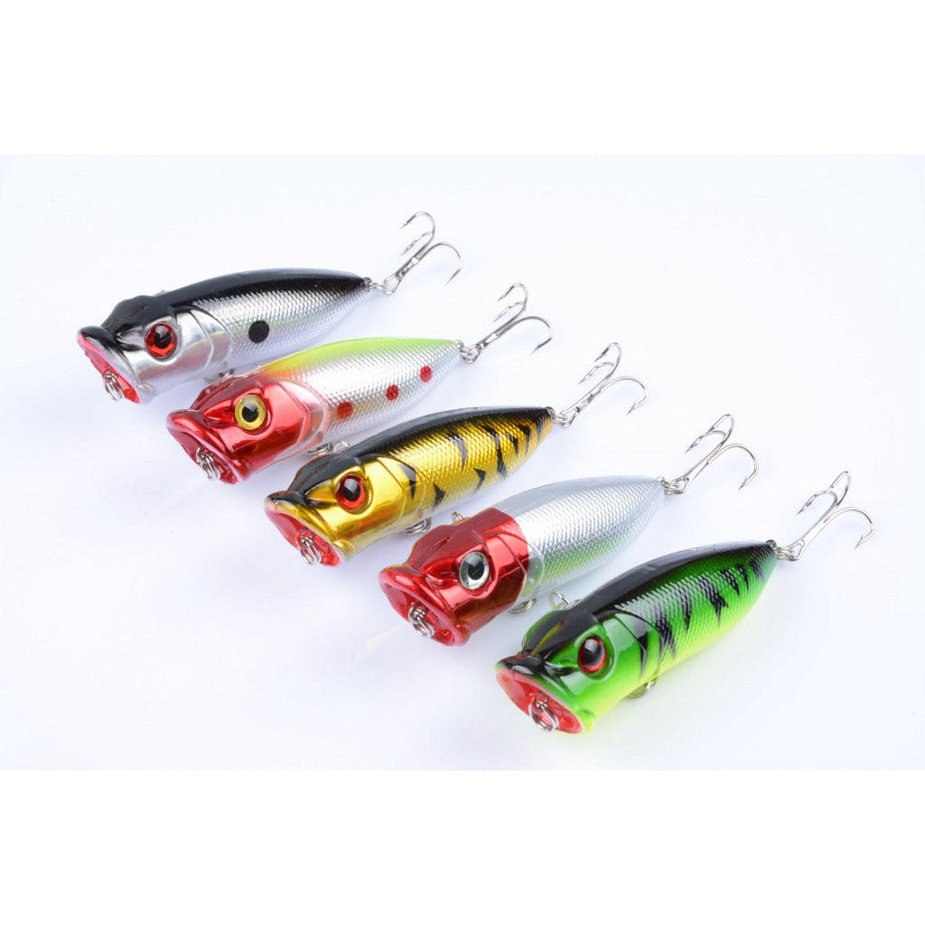 5X 6.5cm Popper Poppers Fishing Lure Lures Surface Tackle Fresh Saltwater