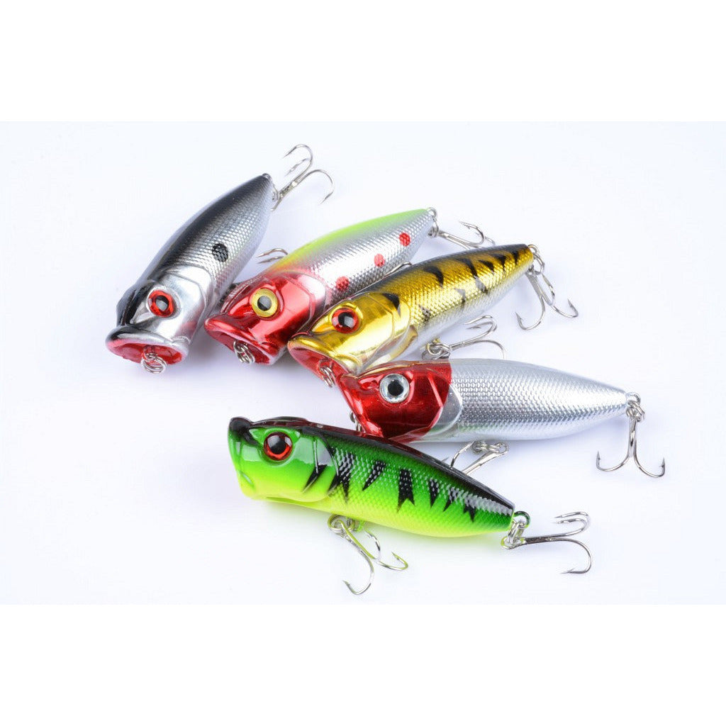 5X 6.5cm Popper Poppers Fishing Lure Lures Surface Tackle Fresh Saltwater