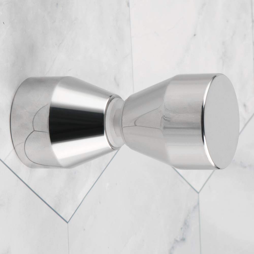 Shower Glass Door Knob Bathroom Round Back-to-Back Handle Pull 304 Brushed Nickel