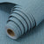61cm x 10m Green Wallpaper Decor Faux Grasscloth Paper Wall Paper Self Adhesive Removable Blue