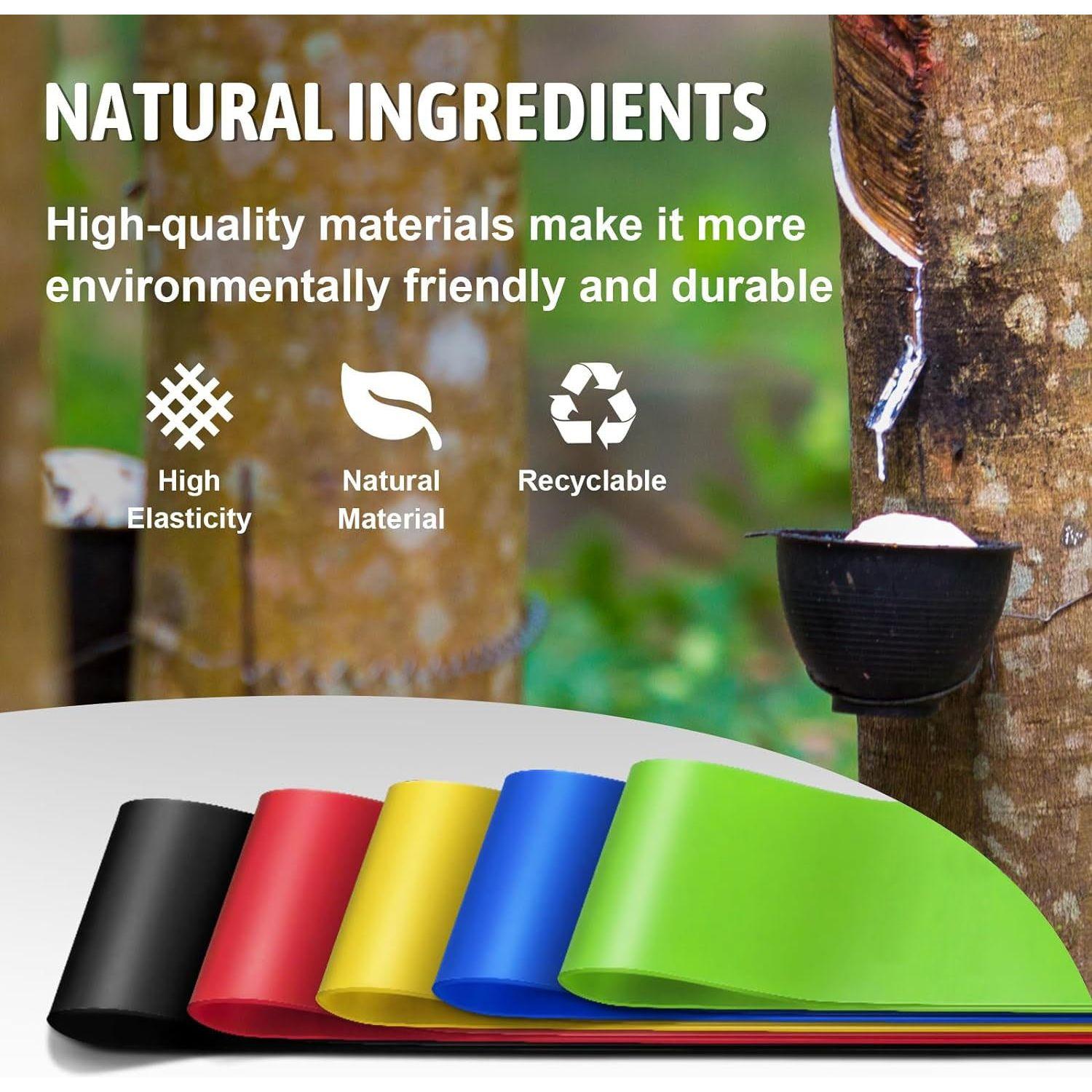 5 Pcs Resistance Bands Exercise Bands Resistance Bands Set Workout Bands Leg Yoga Bands