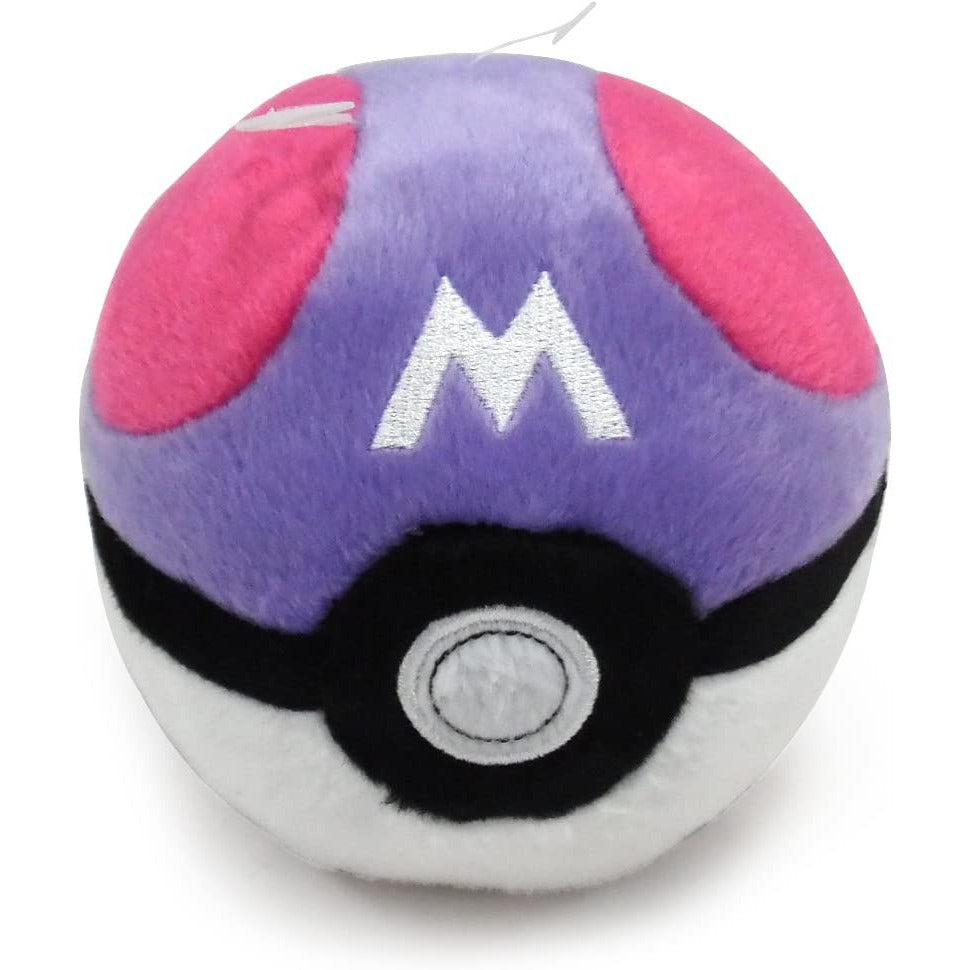 WCT Pokemon 5&quot; Plush Pokeball Master Ball with Weighted Bottom