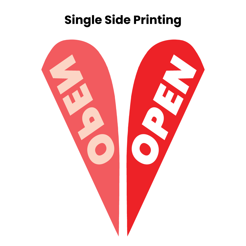 Open Teardrop Flag Banner